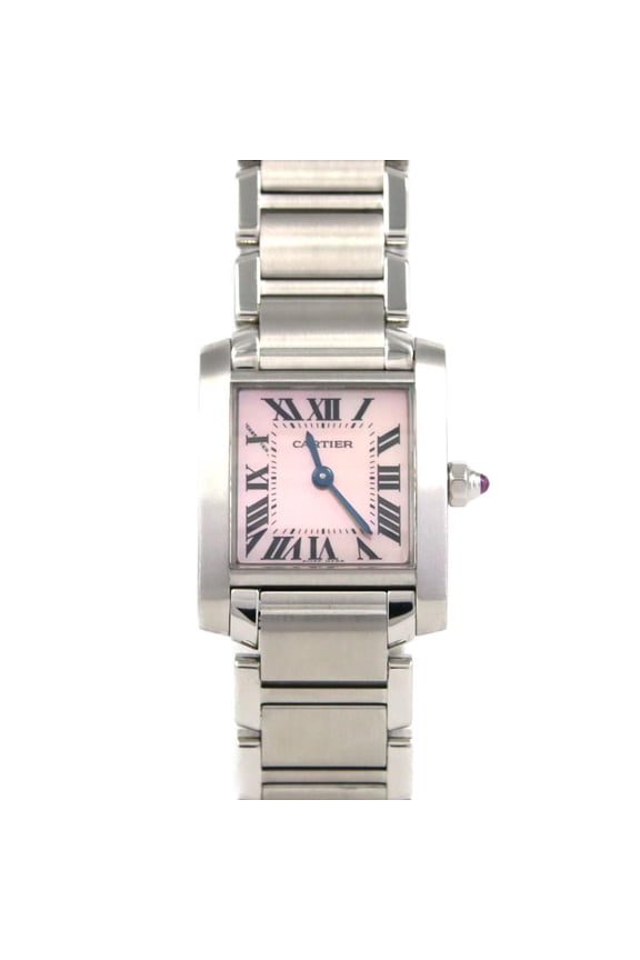Pre-Owned Cartier Tank Franaise SM W51028Q3 Stainless Steel Quartz (Good)