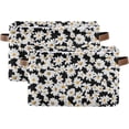 thumbnail image 2 of Coolnut Small White Daisies Storage Basket, Durable Canvas Organizer With Handles Large Collapsible Storage Bins Boxes for Home Office - 2 Pack Home Decor, 2 of 7