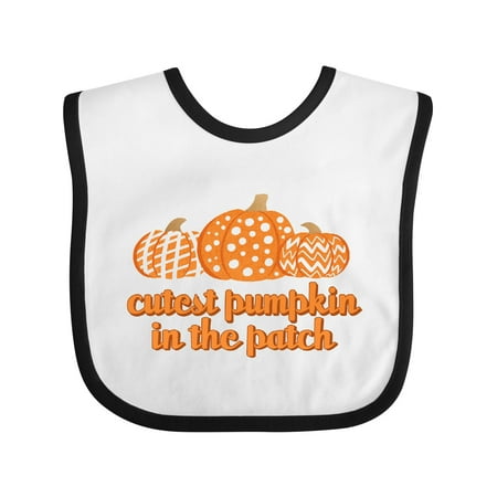 

Inktastic Cutest Pumpkin in the Patch Gift Baby Boy or Baby Girl Bib