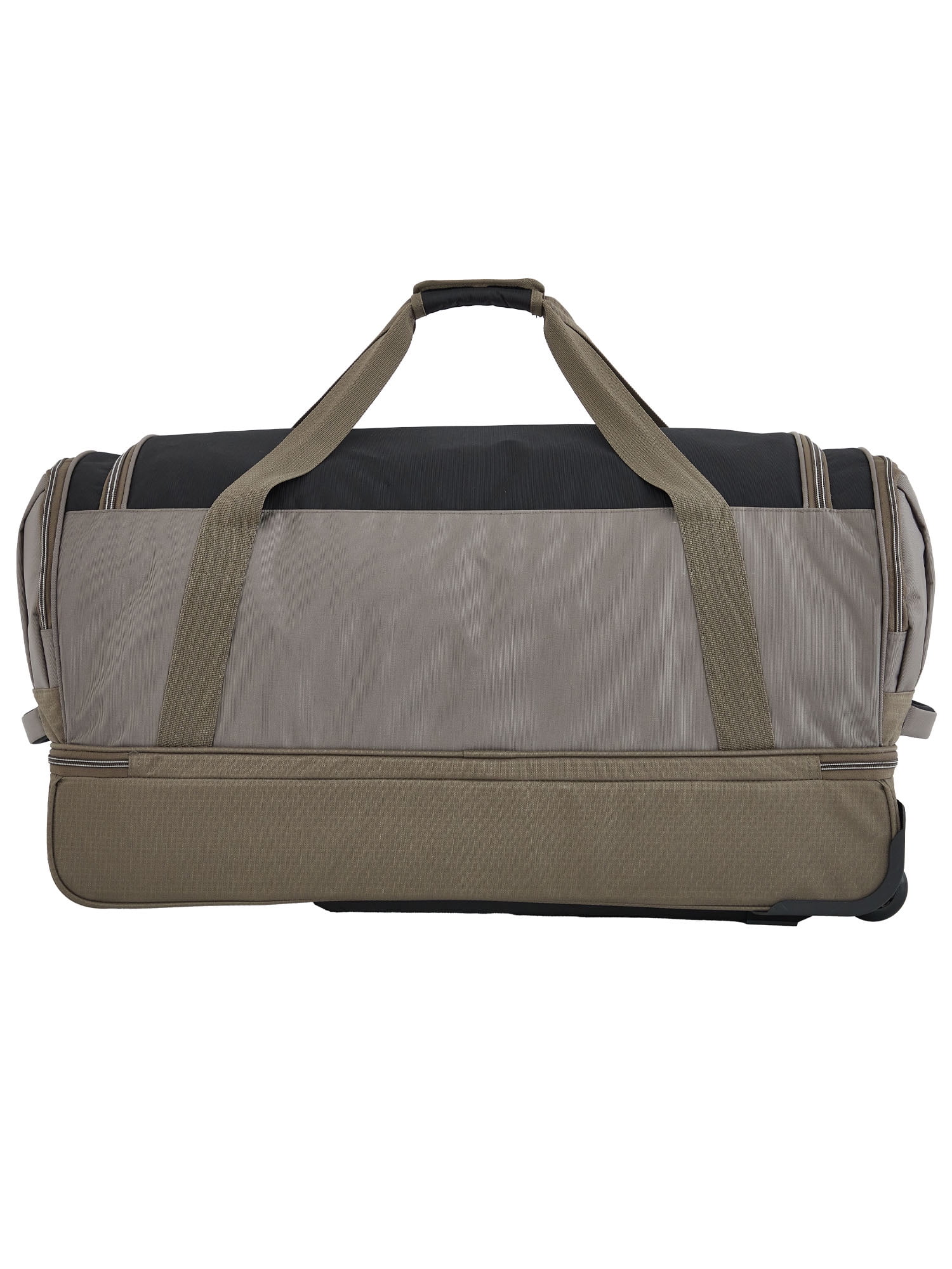 Wrangler 30" Polyester Drop-Bottom Rolling Travel Duffel w/ Interior Toiletry Pocket - Fallen Rock