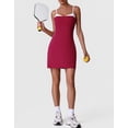thumbnail image 3 of PISONIC Robe de Tennis Sportive Sans Manches pour Femme avec Short Intégré, Séchage Rapide et Respirante, 3 of 7