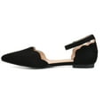 thumbnail image 3 of Journee Womens Lana Buckle Pointed Toe Ballet Flats, Widths Available, 3 of 10
