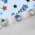 thumbnail image 4 of Erosebridal Soccer Gamer Black Out Curtains for Kids Teens,Boys Sport Theme Stars Print Curtains Pack of 2 (42x63 Each),Luxury Bedroom Decor, 4 of 6