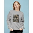 thumbnail image 2 of Teonanacatl Stencil Art Sweatshirt Women -Image by Shutterstock, Female XX-Large, 2 of 4