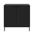 thumbnail image 3 of Nexera Slim 2-Door Storage Cabinet, Black, 3 of 9