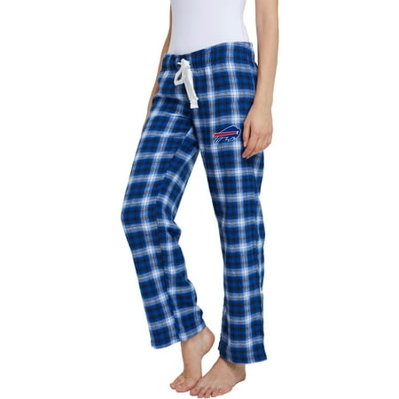 Women S Royal Black Buffalo Bills Devote Flannel Lounge Pants