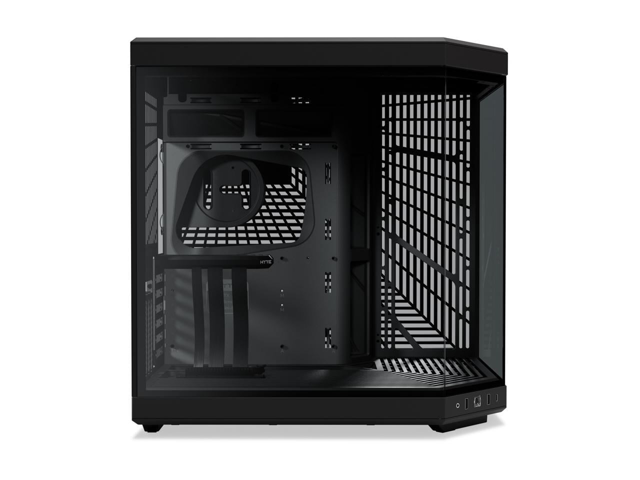 HYTE Y70 CS-HYTE-Y70-B Dual Chamber Mid-Tower ATX Case with PCIe 4.0 Express Riser Cable Included, Black