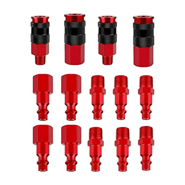 Acoplador de 14 unidades con enchufe, actualización estable, accesorios NPT de pulgada para i/M, Aro, kit de accesorios de aire , kit de