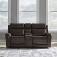 thumbnail image 4 of Liberty Furniture Blair Transitional Leather Loveseat in Brown, 4 of 4