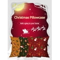 thumbnail image 3 of Yidarton Cartoon Linen Christmas Pillowcase Printing Pattern Pillow Cover Car Sofa Cushion Cover, 3 of 6