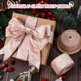 thumbnail image 4 of 2 Rollos de Cintas de Navidad Listones Gruesos con Purpurina Cinta Metálica con Cable para Envolver Regalos San Valentín Ramo Bricolaje Manualidades Navidad, 4 of 4