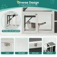 thumbnail image 4 of Outdoor Catio Enclosure for Cats Clearance, 3-Tier Wooden Catio Enclosure for 3 Cats, Winter Cat Cage for Indoor with Resting Box, Platforms, Jump Box, 71"H, Gray, 4 of 9