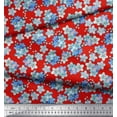 thumbnail image 3 of Soimoi Poly Georgette Fabric Scorpion Grasses Floral Print Sewing Fabric Yard 52 Inch Wide, 3 of 3