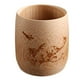 thumbnail image 2 of 2-3 del paquete Taza de beber de bambú natural Taza de de cerveza y taza Tazas de sake de madera 3 piezas Sunnimix Copa de bambú para beber, 2 of 7