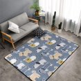 Non Slip Indoor Outdoor RugCute Dog Sleep Puppy Washable Rugs for