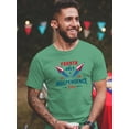 thumbnail image 2 of 4Th July Twin Fireworks T-Shirt Men -Image by Shutterstock, Male 5X-Large, 2 of 4