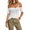 White, variant on Women's Solid Color Short Sleeve Round Neck Casual Summer Top, Front Button Open, Lightweight