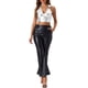 thumbnail image 2 of TOP CROP Holográfico INSPIRE CHIC para Mujeres, Brillante y Reluciente, Halter Metálico, Talla S, Plateado, 2 of 5