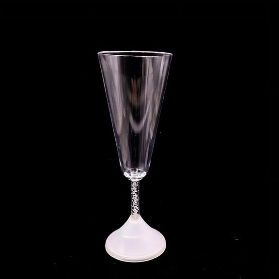 LED light-emitting cocktail glass/ice cream cup/red wine glass/champagne glass flash light-emitting wine glass bar supplies - style：Sparkling Champagne Glass；