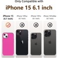 thumbnail image 3 of Compatible with iPhone 15 Case, Liquid Silicone Slim Shockproof Protective Phone Case for iPhone 15 6.1 inch[Microfiber Lining]. (Hot Pink), 3 of 12