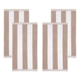 thumbnail image 5 of Superior Cabana Striped 4-Piece Oversized Cotton Beach Towel Set, Taupe, 5 of 8