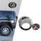 thumbnail image 3 of unique High qualityCar Fuel Gas Tank Cover Chrome Bezel for H3 2006-2010 Oil Filler Cap Gasoline Hatch Moulding Trim Accessories, 3 of 5