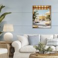 thumbnail image 3 of Stupell Industries Tropical Yellow Striped Beach Cabanas Gray Framed Giclee Art, 24 x 30, by Franklyn Gregory, 3 of 8