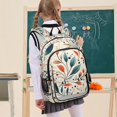 thumbnail image 7 of FORMRS School Backpack 17" Student Travel Bag with Laptop Compartment, Beige Whimsical Leaves, 7 of 7
