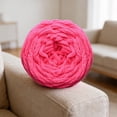 thumbnail image 4 of Horplkj Acrylic Yarn, Crochet Yarn Super Chunky 7-8mm for Hand Knitting, Soft Washable Pill-Resistant Jumbo Yarn for Blanket Scarf (Rose Red), 4 of 5