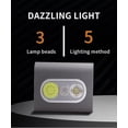 thumbnail image 2 of Luz para correr con clip, LED de seguridad para correr con fuerte clip magnético, luces nocturnas recargables por USB para chalecos reflectantes para corredores, corredores, perros, 2 of 5