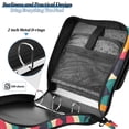thumbnail image 4 of FORMRS Zipper Binder with Shoulder Strap 2-inch Ring 500 Sheet Capacity File Bag, Retro Geometric, 4 of 5