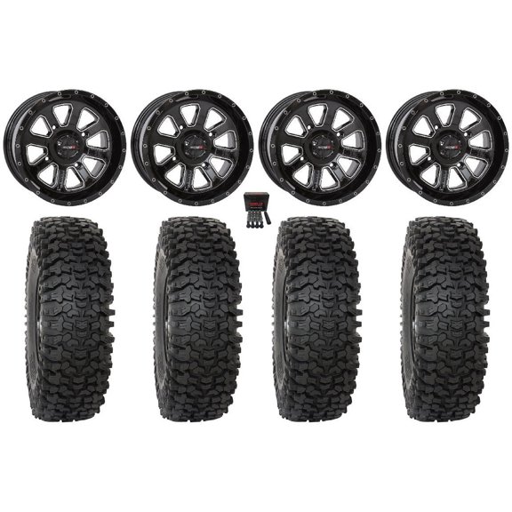 System 3 ST-4 14" Wheels Black 32" RC500 Tires Polaris RZR XP 1000 / PRO XP / Ranger XP 900/1000