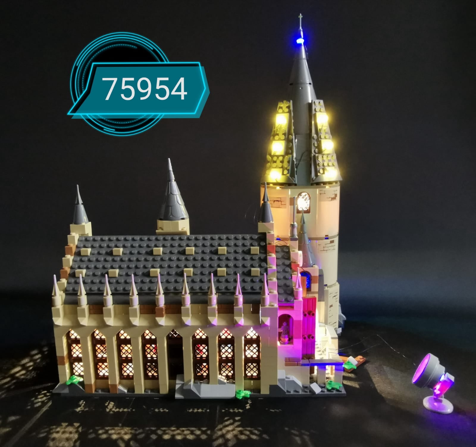 Brickstars LED Lighting Kit for LEGO 75954 Harry Potter Hogwarts Great Hall (Not Include the Building Set)