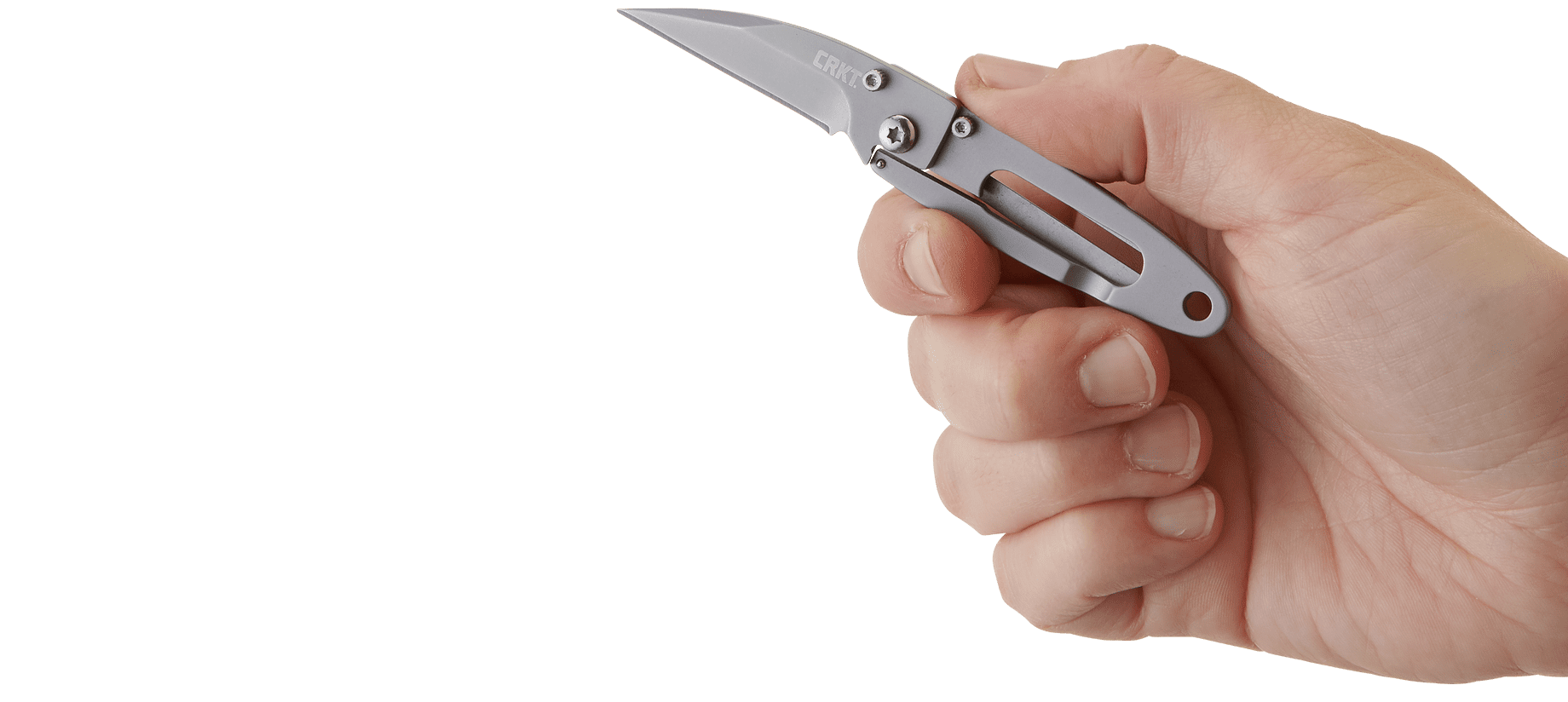 CRKT Delilah's P.E.C.K. Everyday Carry EDC Pocket Folding Knife with Frame Lock: Stainless Steel Plain Edge Blade, Stainless Steel Handle, Pocket Clip, 5520