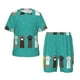 thumbnail image 1 of Fotbe Cute Cat Paw And Dog Pijama Estampada de 2 Piezas para Niños – Ropa de Dormir de Manga Corta Cómoda para Niños y Niñas, Camiseta y Shorts de Algodón-4X-Large, 1 of 6