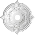 thumbnail image 5 of Ekena Millwork 19"OD x 3 1/2"ID x 1"P Attica Thermoformed PVC Ceiling Medallion (Fits Canopies up to 6 3/4"), UltraCover Satin Blossom White, 5 of 10