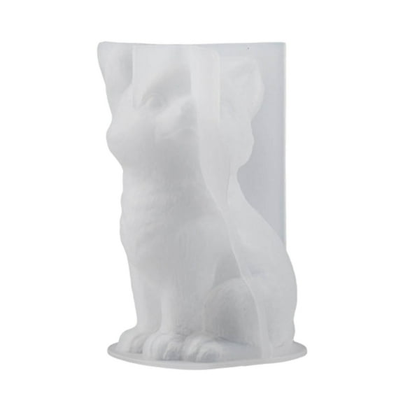 Aellinatey Foxes Silicone Mold Animal Epoxy Resin Mould Ornament for DIY Craft Projects