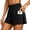 Black, variant on Women's High Waisted Running Shorts, 2-in-1 Quick Dry Workout Shorts with Pockets, Breathable Athletic Shorts for Yoga Gym Training & Summer Sports(White/M)
