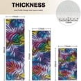 thumbnail image 4 of Colorful Tropical Leaf Pattern Kitchen Rugs Sets Of 3,Kitchen Runner Rugs Non Skid Washable,Decorative Kitchen Floor Mats for Kitchen,Sink,Laundry,17"x30"+ 17"x47" + 17"x59", 4 of 6