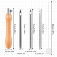 thumbnail image 2 of HLONK 5 Pcs Punch Needle Tool  Punch Needle Kit Metal Punch Needle Punch Needle Threader Punch Needle Set for Beginner DIY Craft Floss Cross Stitching Embroidery Tools  2.5/3.5/5mm, 2 of 5