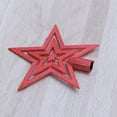 thumbnail image 4 of FRCOLOR 20cm Christmas Tree Star Topper Happy Holiday Decoration (Red), 4 of 10