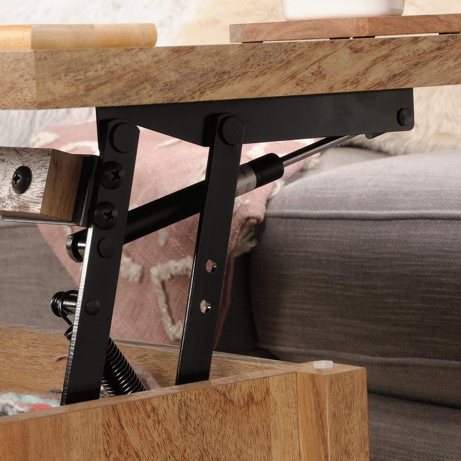 Sauder Cannery Bridge Lift-Top Coffee Table