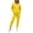 Yellow, variant on HAiming Plus Size Fleece Sweatsuits Sets for Women 2 Piece Outfits Long Sleeve Hooded Jackets Sweatpants Lounge Sets