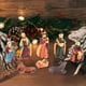 thumbnail image 5 of Fiudx Artículos en oferta con ofertas flash Nuevo juego de 8 adornos de pesebre de la Natividad con figuras de resina de Lord Nació, 5 of 6