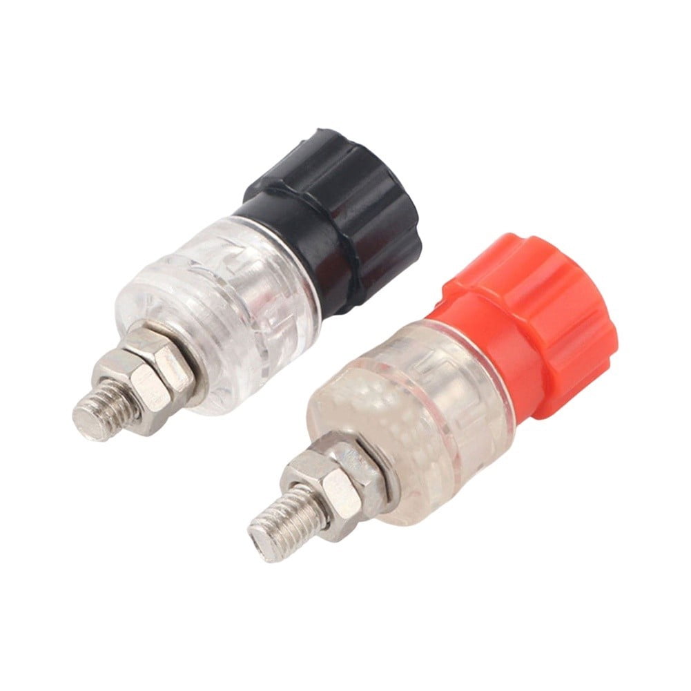 RUQLKF 1Pair 999 M5 Terminal Binding Post 5mm Battery Power Junction Connector Terminal