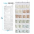 thumbnail image 2 of Porte-chaussures à Talons Hauts Porte-Chaussures, Sac de Rangement Multifonctions Penderie Grande Taille 24 Poches-Blanc 150x50cm, 2 of 7