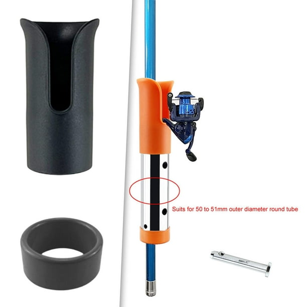 Fishing Rack Rod Insert Protectors Portable Fishing Rod Pole Holder Black 