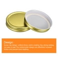 thumbnail image 4 of Uxcell Mason Jar Lids, 16 Pack - Tinplate Canning Lids Wide Mouth Leak Proof Fits Storage Jars (Gold), 4 of 6