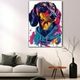 thumbnail image 5 of Dachshund Dog Wall Art Cute Animal Decor for Kid's Bedroom, Home Office Conversational Piece, Bathroom Decor, Gifts for Dog & Beach Lover, Baby Shower, Birthday, Hang Ready, 5 of 6