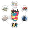 thumbnail image 2 of DouZhe 50L Rectangular Laundry Basket, Gorgeous Graffiti Camouflage Prints Waterproof Foldable Laundry Hamper with Aluminum Handles, 2 of 6